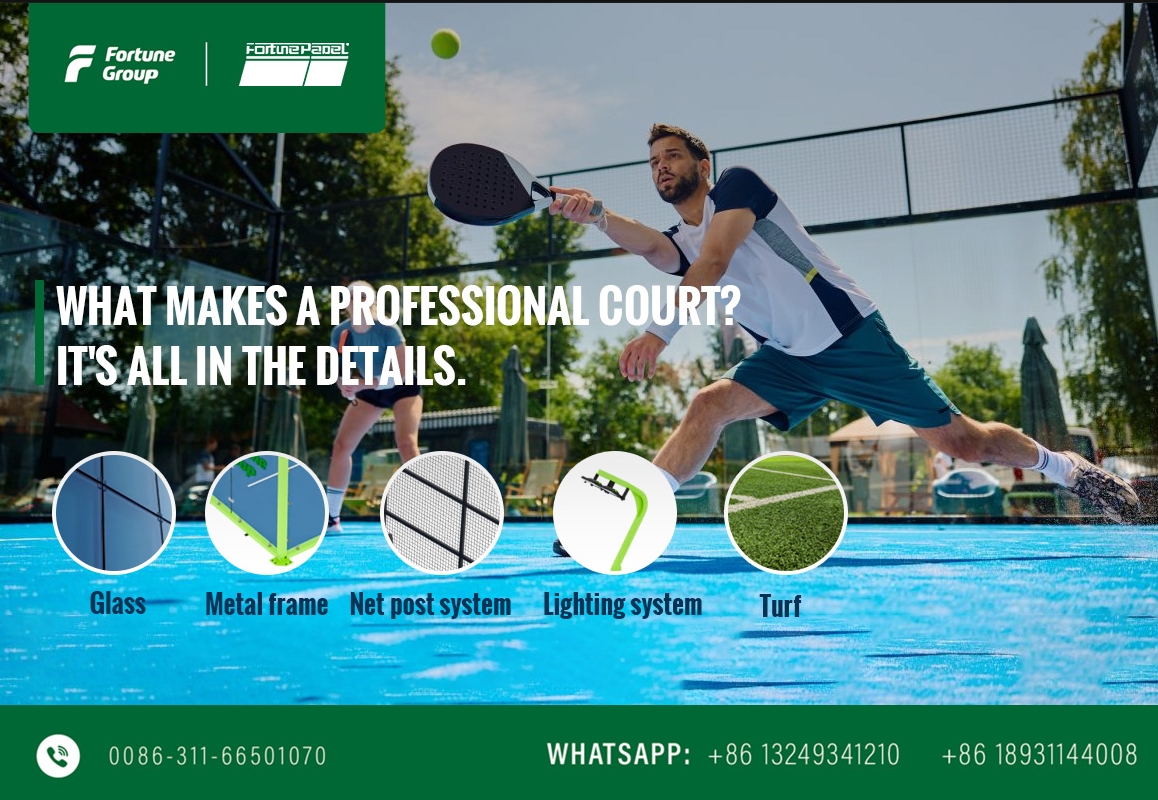 Single Padel Court Materials
