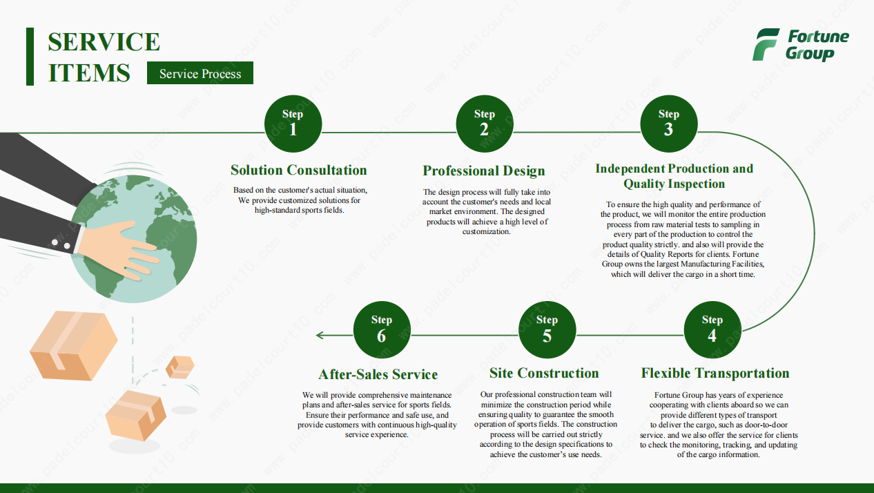 Fortune Padel provides tailored solutions