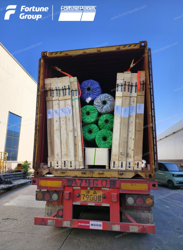 Stock in Spain: 28 Units of Fortune’s Best-Selling P04 Panoramic Padel Courts Ready