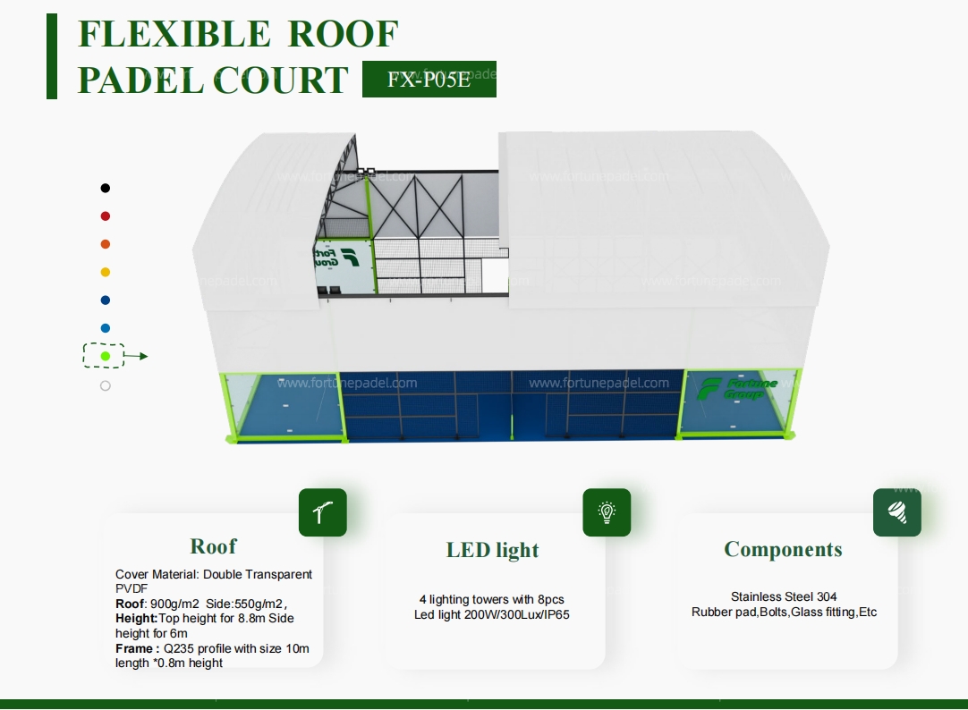 What Are the Advantages of an Electric Roof Padel Court