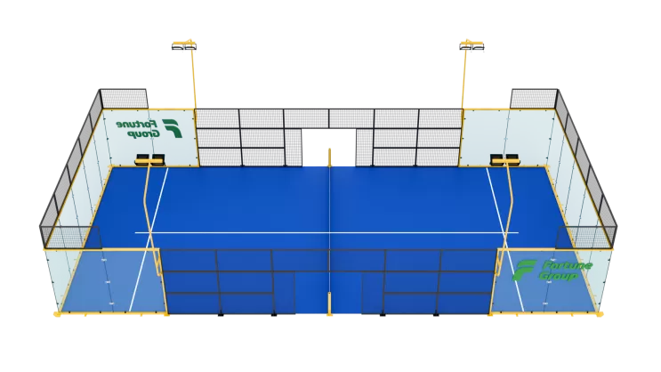 Panoramic Padel Court | 360° Full Glass Design – Fortune Padel