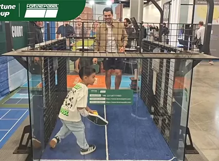 Padel Star Tolito Aguirre and Son Enjoy a Special Moment at the Fortune Booth