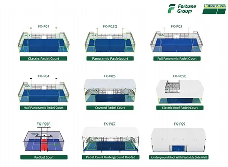 What is the size of a singles padel court?