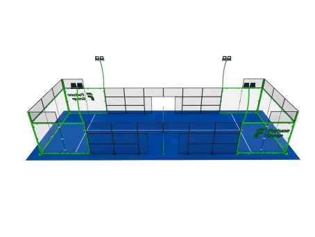 Single padel court