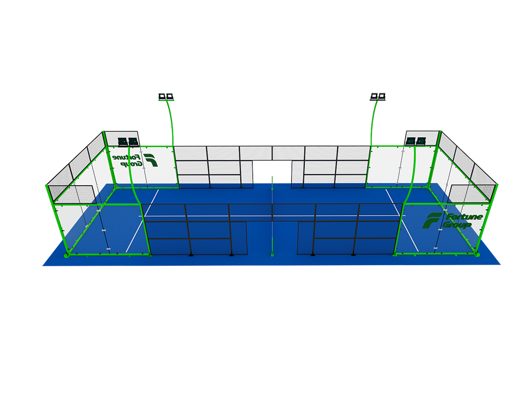 Single padel court