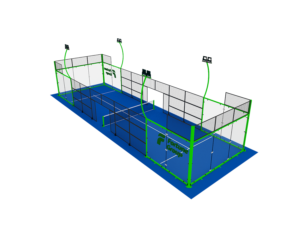 Single padel court