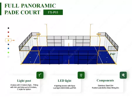 How Does a Club Choose Between a Half Panoramic and 360° Full Panoramic Padel Court?