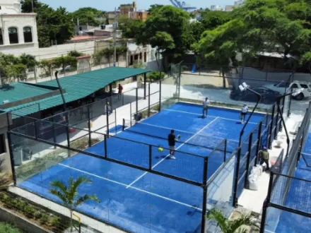 Customer Success Story | Padel Courts in Colombia 2 Half-Panoramic P02Q Courts Delivered & Installed