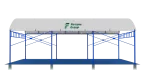 Official standard padel court roof height