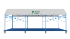 Official standard padel court roof height