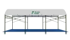 Official standard padel court roof height