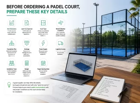 What Should You Prepare Before Ordering a Padel Court?