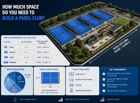 How Much Space Do You Need to Build a Padel Club? A Complete Guide for Investors
